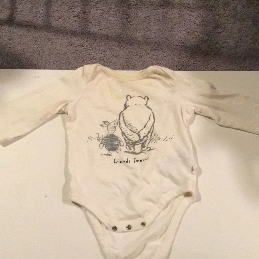 2/$12 Organic cotton Winnie the Pooh Onesie